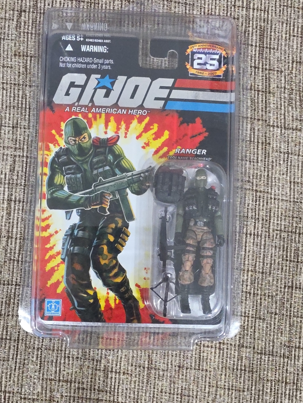 Hasbro G.I. Joe 25th Anniversary BEACHHEAD Action Figure - Green, Black & Tan